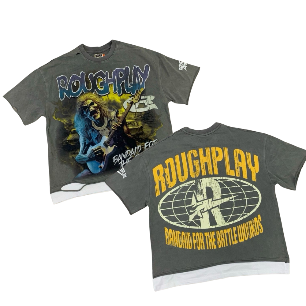 RoughPlay Rhinestone Streetwear T-Shirt