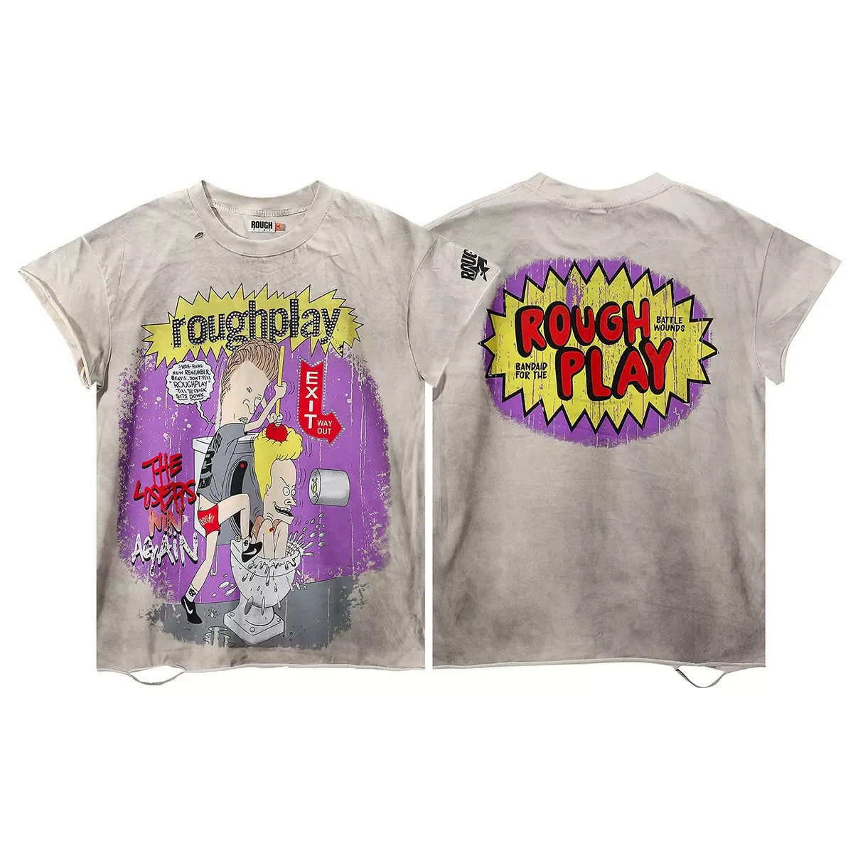 RoughPlay Rhinestone Streetwear T-Shirt